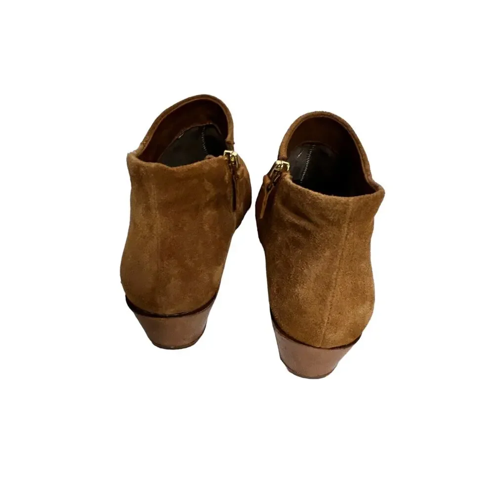 Naked Feet Brown Muskat‎ Peony Suede Ankle Boot - Women sz 9M